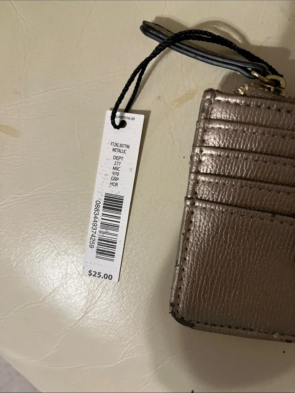 kate spade Snake-Print Tote in Taupe and Black with matching wallet